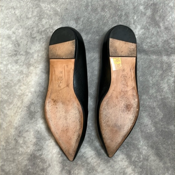 M.Gemi - The Stellato Sacchetto - Black Pebble Grain Leather Flats - Size 7.5 US - Picture 6 of 11